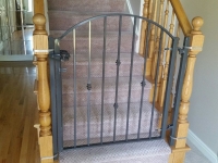 61-0131-Iron-Anvil-Gates-Man-Arch-FISCHER-18994-FRASIER-19003-GATE-AT-WOOD-POST-AT-STAIRS-99-