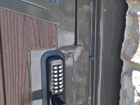 61-0249-Iron-Anvil-Gates-Man-Arch-ANDERSON-27545-TREX-GATE-PUSH-BUTTON-LOCK-399