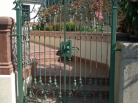 61-0872-Iron-Anvil-Gates-Man-Arch-KELLER-BACK-GATE-DOUBLE-199