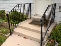 10-0120-Iron-Anvil-Railing-Single-Top-Simple-tube steel (1)