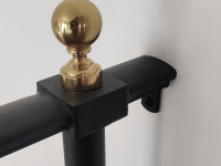 10.0157-Iron-Anvil-Railing-Single-Top-Simple-Yukon-Carlson-40073-BRASS-BALLS-9
